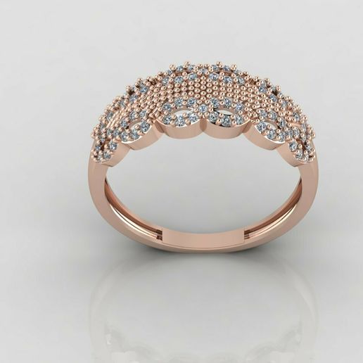 WOMEN RING STONE DIAMOND STL DETAILS GRAM RING MODELS 3D PRINT MODEL 3D model