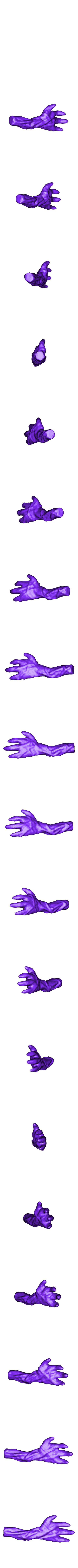 Armright_left.obj Baby Groot Vase 3D print model