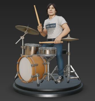🔋 AC DC Phill Rudd・Archivo STL para Impresión 3D・Cults