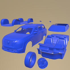 e19_005.png STL file Nissan Pathfinder 2022 PRINTABLE CAR IN SEPARATE PARTS・3D print model to download