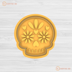 1.447.png MEXICAN CALAVERA HALLOWEEN Cutting + Stamp / Cookie Cutter