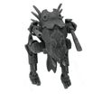 Space-Elf-Walker-1-unpainted-Mystic-Pigeon-Gaming-3.jpg Walker Mech Gun Platform (60mm base, space elf proxy)