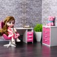 DSC_2914.jpg Office Swivel Chair -1:12 scale modern furniture for dollhouses