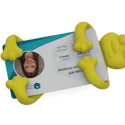 ID Card/Badge holder by Celta, Download free STL model