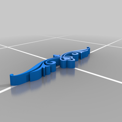 Fioriture_3.png Free STL file Fioritures - Flourish・Design to download and 3D print