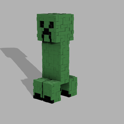 Creeper-v11.png Minecraft textured creeper