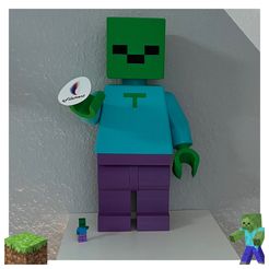 Lego Zombie Minecraft Multiextrusion