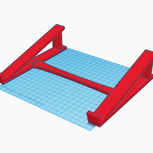 Notebook stand 15 degrees 3D model