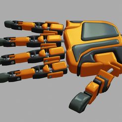 08.jpg OBJ-Datei 3D-Roboterhände für den Cyberspace・3D-druckbare Vorlage zum herunterladen