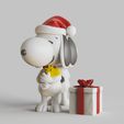 Snoopy-Chrismas.2117.jpg Snoopy-dog- Christmas - canine-standing pose-FANART FIGURINE