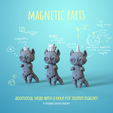 InfoAboutParts.png BJD cat with wings and magnetic head accessories
