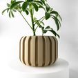 misprint-8612.jpg The Panu Planter Pot with Drainage | Tray & Stand Included | Modern and Unique Home Decor for Plants and Succulents  | STL File