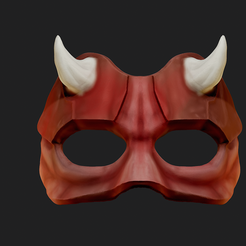Mask-12-1-1.png Oni Mask 12 Half Demon Face