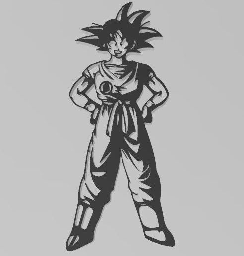 Goku Figure - 3D model önizlemesi