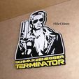 terminator-arnold-schwarzenegger-impresion3d-pelicula.jpg Terminator, robot, arnold, movie, sign, poster, logo, signboard, skaynet, sci-fi, science fiction