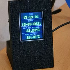 20210915_131922_1.jpg Free STL file 1.8''TFT + Wemos D1 mini housing・3D printing template to download