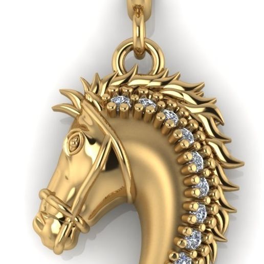 horse pendant 3D model