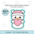 Etsy-Listing-Template-STL.png Pink Snow Girl Cookie Cutter | STL File