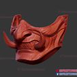 Samurai-ghost-mask-japanese-11.jpg Ghost of Tsushima - Oni Samurai Mask 3D Print Model