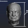 default dimensions Churchill head