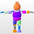 FNAF1_Chica2.jpg FNAF 1 Chica Traje de cuerpo entero con cabeza para impresión 3D