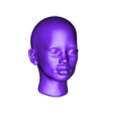 FemaleHead.stl FEMALE HEAD REFENCE MODEL