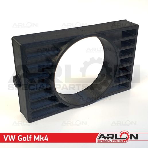VW Golf MK4 2.jpg Air Vent Gauge Pod, 52mm, Fits Volkswagen Golf MK4 "Arlon Special Parts"