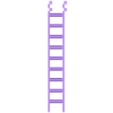 Ladder [05]-CAL-clip access ladder-rounded rungs.stl Snack Tube Tower Platform Accessories