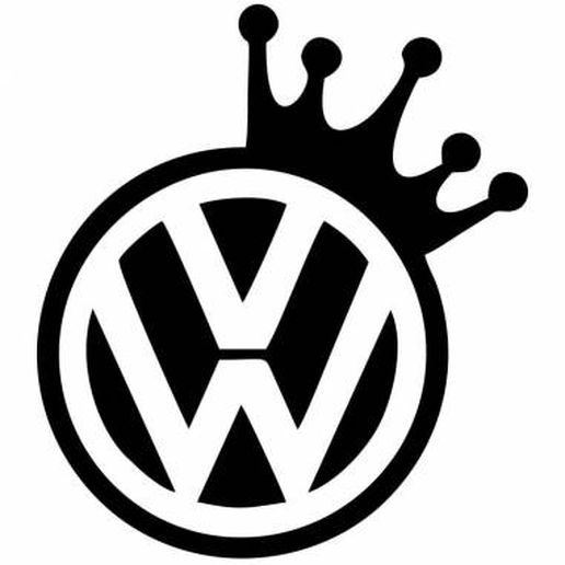 Volkswagen crown key ring 3D model