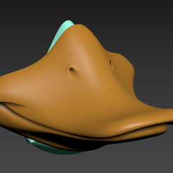 duck.png Free STL file COVID-19 Mask Cap, Duckbill Edition・3D printable model to download, Spazticus