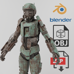 Portda-1.png Archivo OBJ Foreman Droid A Textured Lowpoly・Modelo para descargar y imprimir en 3D