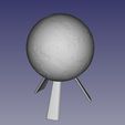 04_earth_e14_stand_cad.jpg High resolution 3d models for Moon / Earth Lithophane 3d printing