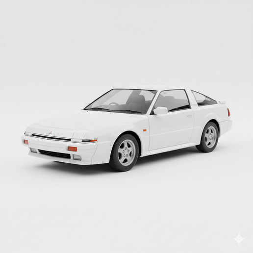 Mitsubishi Starion prototype lineage SUV, automobile, vehicle, car model, hypercar, classic car, garage, diorama, supercar, race car, vintage car, muscle car, car 3D, car, sports car, truck, drift car, pickup, JDM, car STL