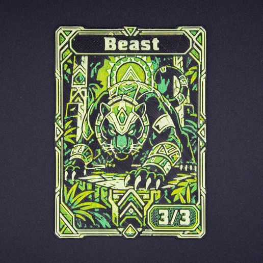 🎲 Wakanda Forever Beast Token - MTG Compatible Multicolor 3MF