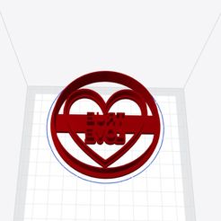 TrueLove.jpg Fichier STL True Love Valentines Day Love Hearts (Candy/Sweets) Découpeur de biscuits pour la pâtisserie・Modèle à télécharger et à imprimer en 3D