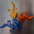 Fridge Magnet Climbing Gecko