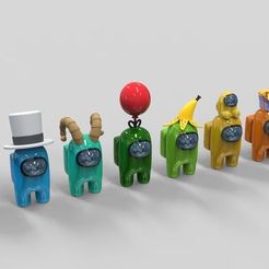 amongUs 3.jpg Free STL file Among Us Base and Collection 3 Free Download smooth high quality・3D print model to download
