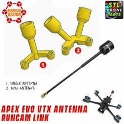 runcam-link-antenna-apex-evo-1.jpg IMPULSERC APEX EVO 5,6,7 VTX MOUNT Runcam Link Antenna