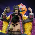 Post1.jpg One Piece Anime Blackbeard Marshall D Teach with Throne STL 3D print model
