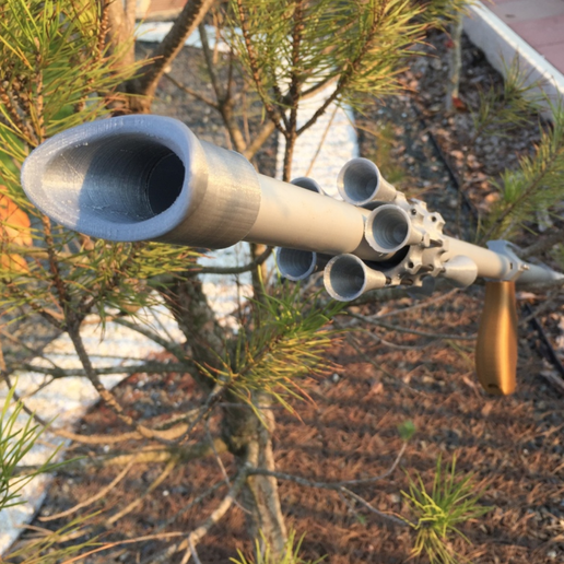 .866 CAL HUNTING BLOWGUN (22mm) 3D model