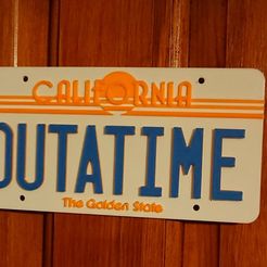 DSC_1753.JPG Back to the future license plate 1985 (plus blank plate)