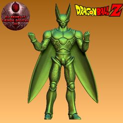 1.jpg 3D-Datei Dragon Ball Z Zelle・Design für 3D-Drucker zum herunterladen