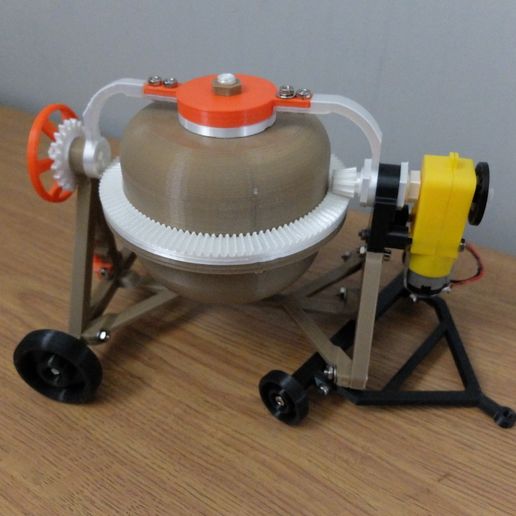 A003.JPG concrete mixer 3D printed