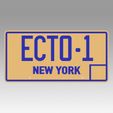 1.jpg Ghostbusters 2 ECTO-1 New York Replica Prop License Plate