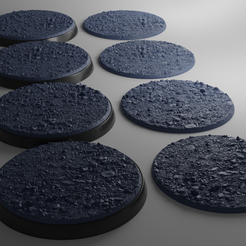 ovw2.png STL file 4x 50mm base with stone ground・3D printable model to download, Mr_Crates