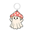 Cute-Ghost-Halloween-41.png Mushroom Ghost Keychain – Cute Cottagecore Halloween Charm