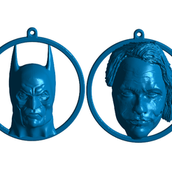 BJ.png Free STL file uNuSuaL Ornaments - Batman and Joker・3D printable object to download, ToaKamate