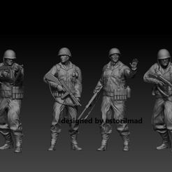 BPR_Composite.jpg WW2 PACK 6 AMERICAN RANGERS NORMANDY SOLDIERS