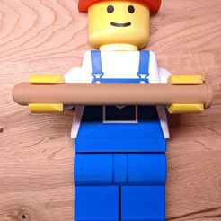 IMG_20201204_160459.jpg STL-Datei Lego Man "Worker" Toilettenpapierhalter kostenlos・3D-druckbare Vorlage zum herunterladen