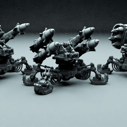 🚀 Mobile Heavy Rocket Launcher - Sci Fi wargame proxy miniature・ 3D ...